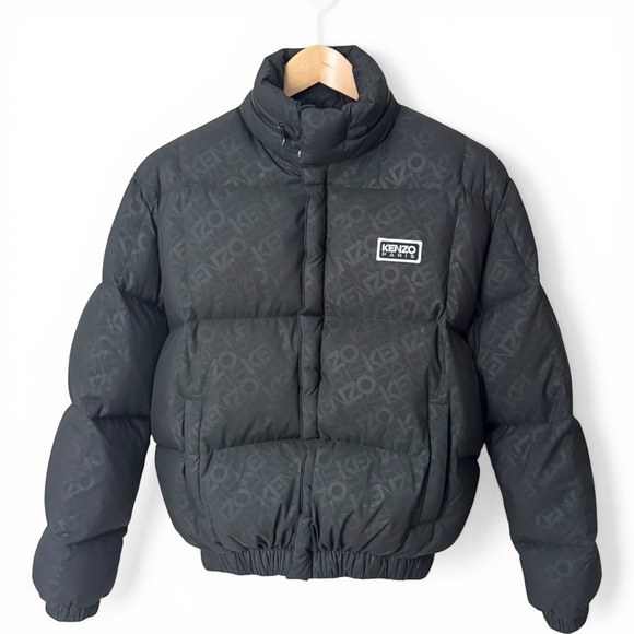 Kenzo Other - KENZO PARIS Monogram Logo Puffer Jacket Black XS